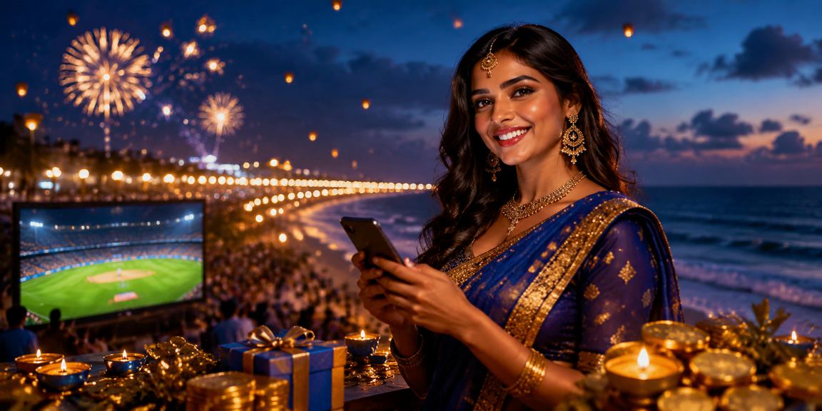 Mobile casino user enjoying gaming near Chennai Marina Beach